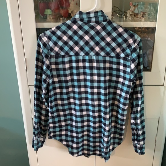 Abercrombie kids sz 15/16 flannel shirt euc - Picture 5 of 5